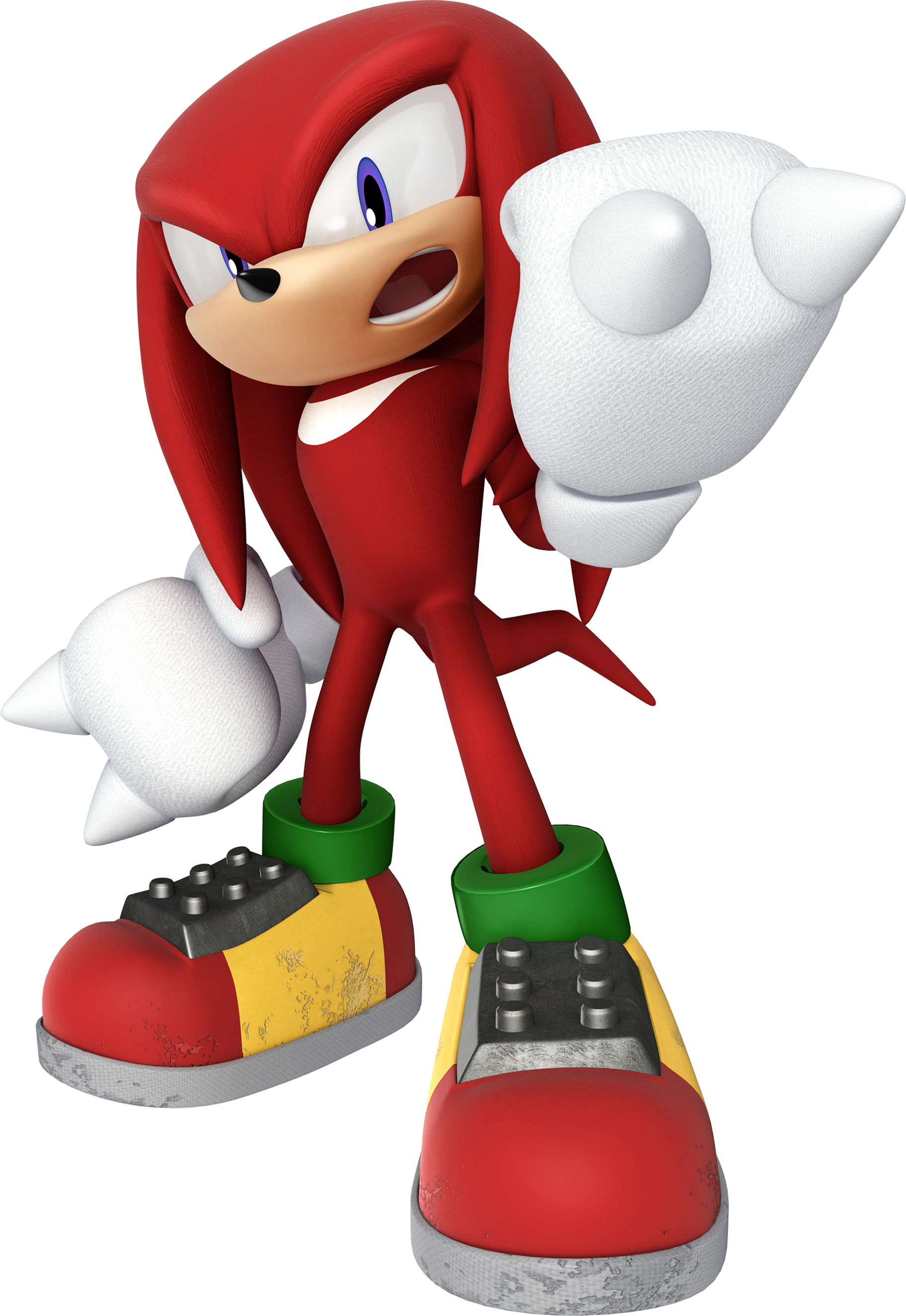 Knuckles Sonic The Hedgehog - Knuckles The Echidna (1824x2649), Png Download