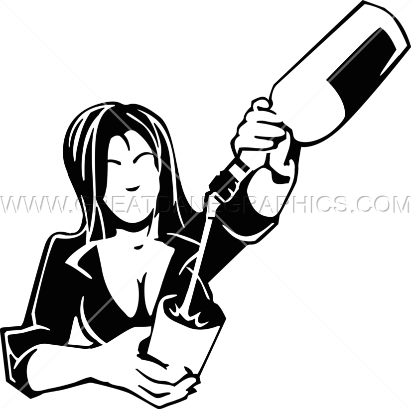 Female Production Ready Artwork Banner Transparent - Female Bartender Png (825x821), Png Download