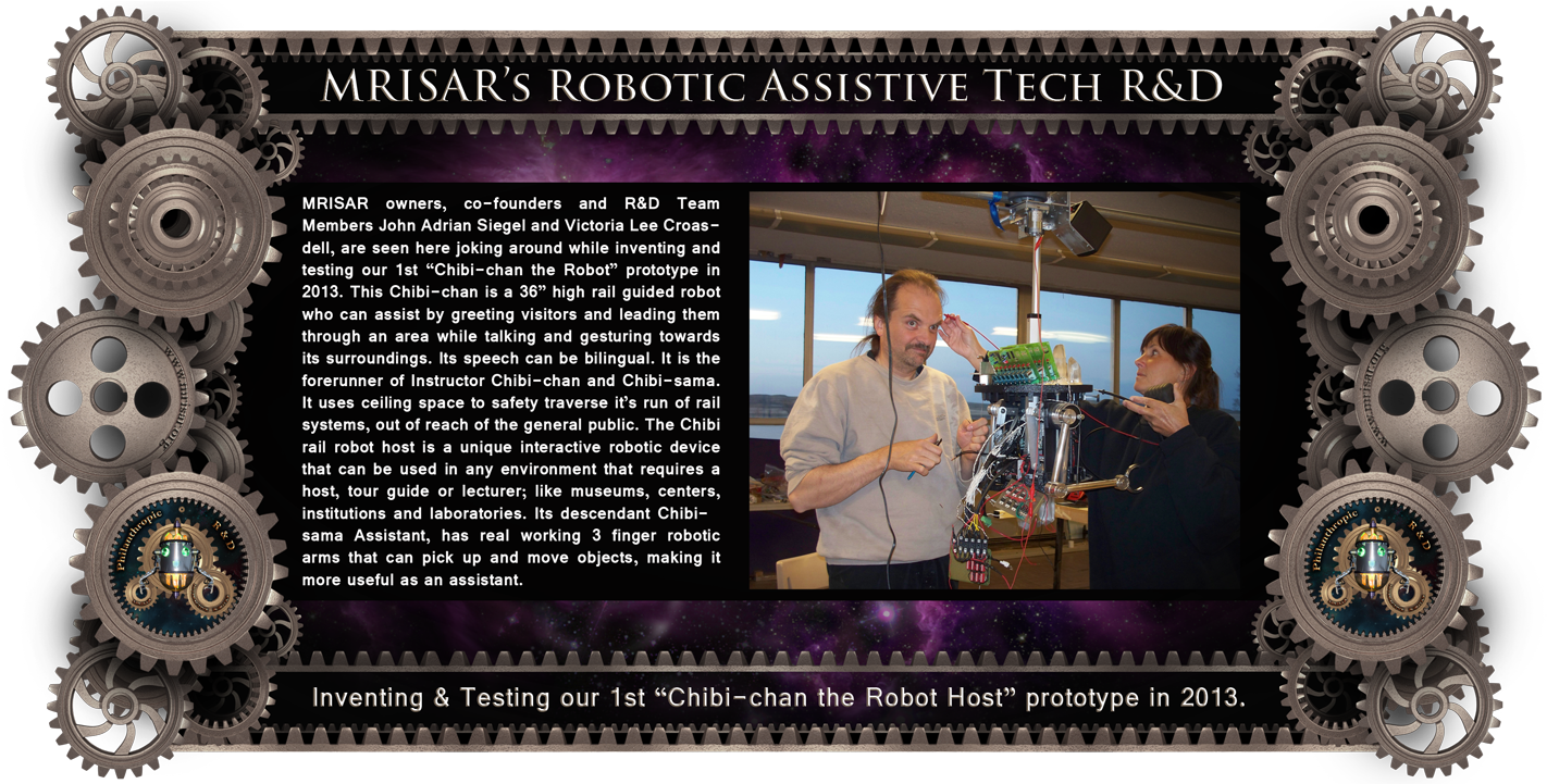 Mrisar's R&d Team Inventing And Testing Chibi-chan - Robotics (1440x720), Png Download