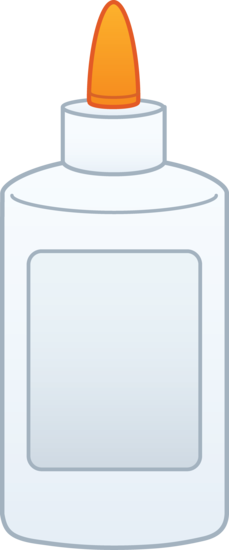 Graphic Bottle Of Free Clip Art - Png Elmers Clear Glue (229x550), Png Download