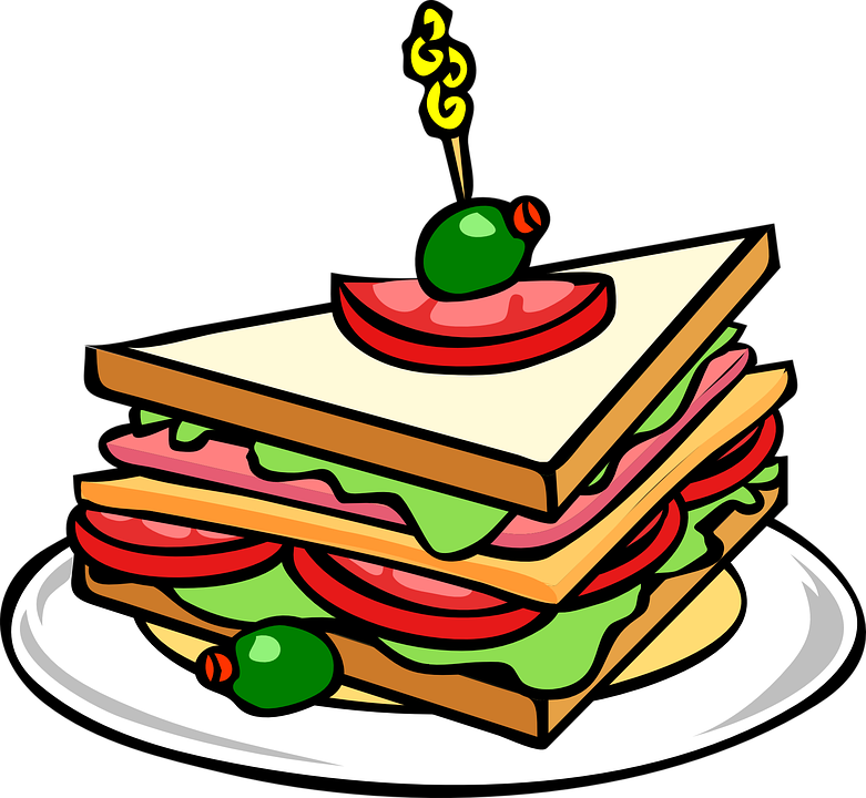 Food Graphics Clip Art 101 Clip Art - Sandwich Clip Art (781x720), Png Download