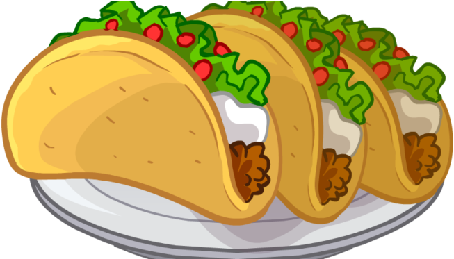 Plate Of Food Clipart - Mexican Food Clip Art (672x372), Png Download