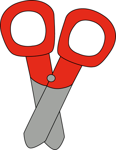 Scissors Image - Things In School Clip Art (387x500), Png Download