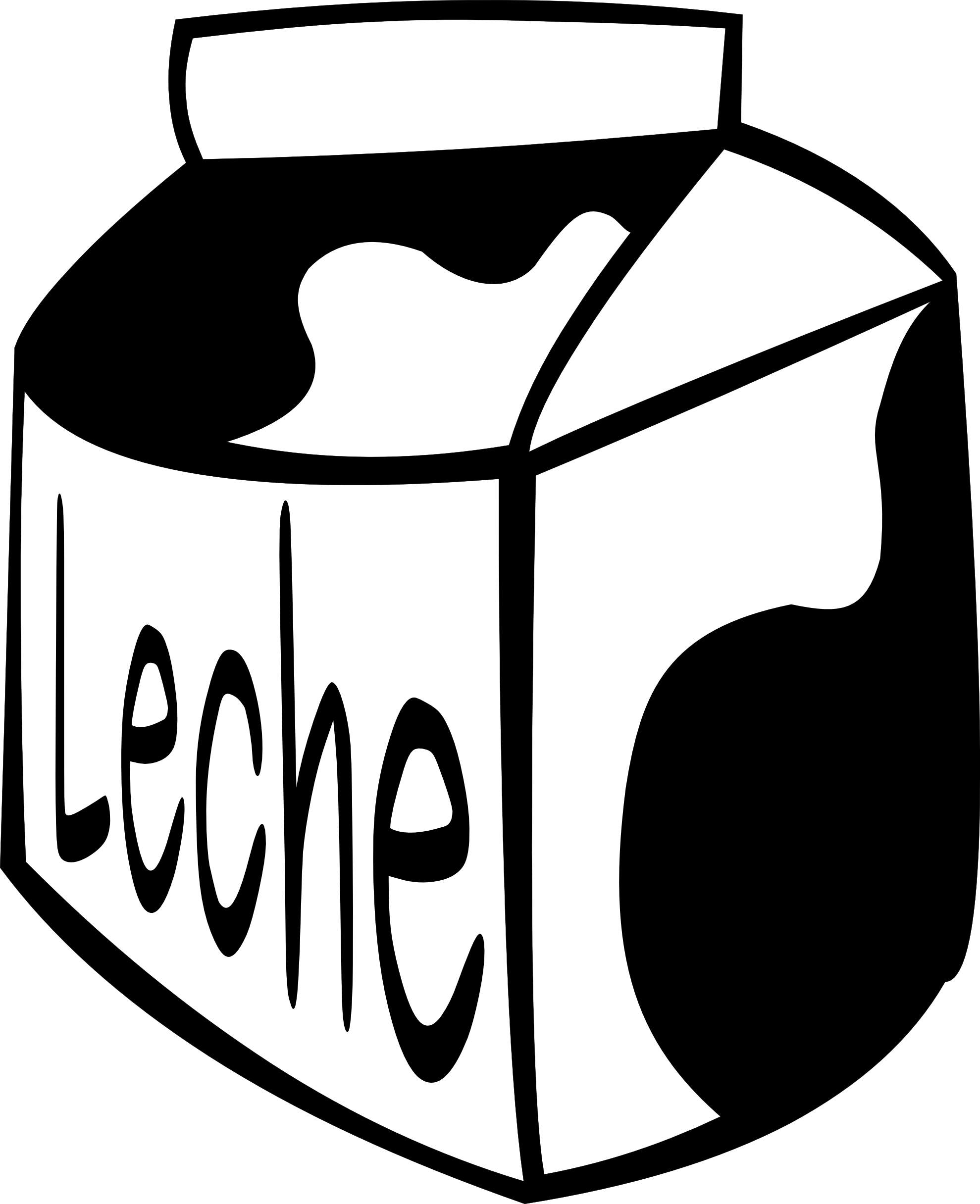 Bbq Food Clipart Black And White Clipart Panda Free - Milk Clip Art (1979x2432), Png Download