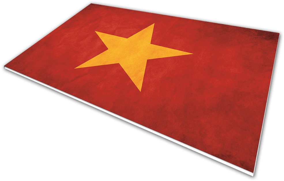 Vietnam Flag - Mat (1000x651), Png Download