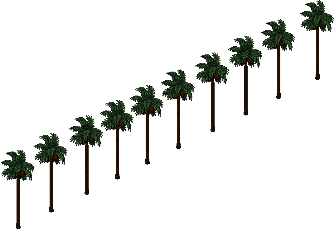 Hollywood - Palm Tree (1344x1105), Png Download