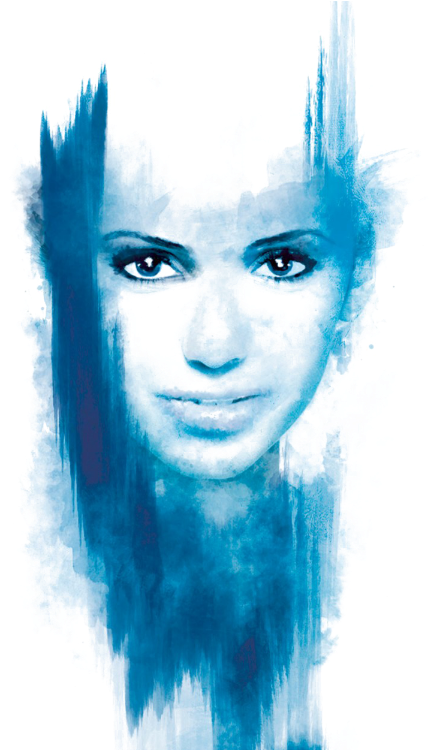 Abstract Portrait Png (455x749), Png Download