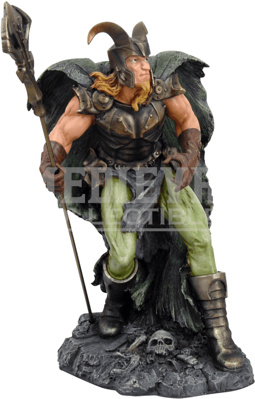 Full Color Loki Statue - Norse God Loki (850x850), Png Download