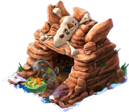 Larger Pirate Cave - Gingerbread (458x406), Png Download