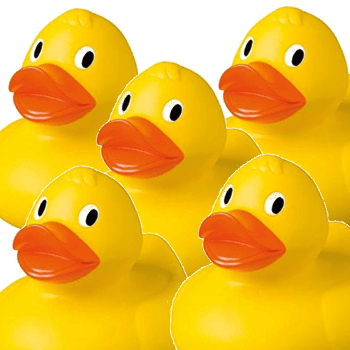 Family Of Ducks - Bath Toy (350x350), Png Download