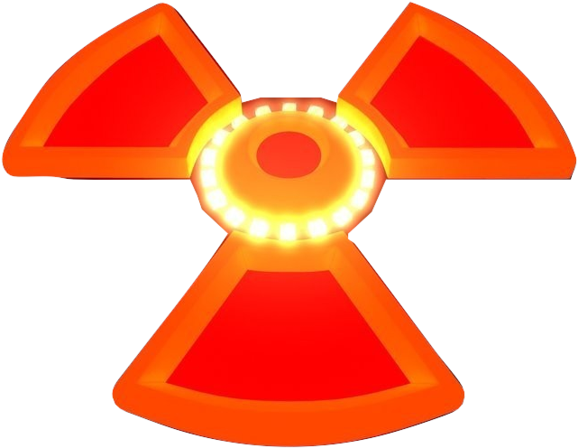 Nuclear Symbol Burned - Wiki (704x503), Png Download