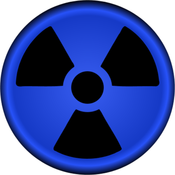 Symbol Clipart Nuclear - Radiation Controlled Area Sign (600x600), Png Download
