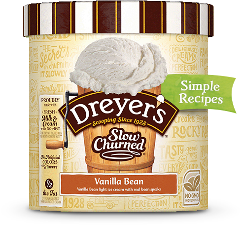 Vanilla Bean - Edy's French Vanilla Ice Cream (500x480), Png Download