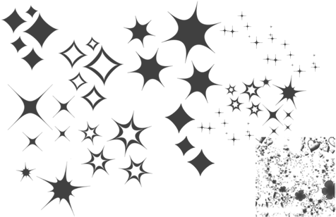 11 Kind Sparkle Photoshop Brushes Free Download - Sparkle Drawing (500x316), Png Download