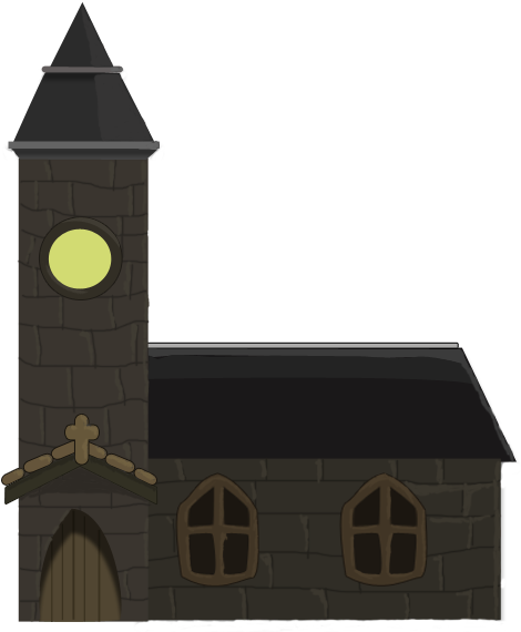 Medieval Clipart Medieval Church - Chapel (586x618), Png Download