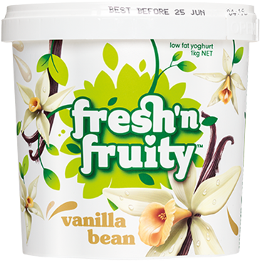 Fresh 'n Fruity Yoghurt Vanilla Bean 1kg - Fresh N Fruity (750x573), Png Download