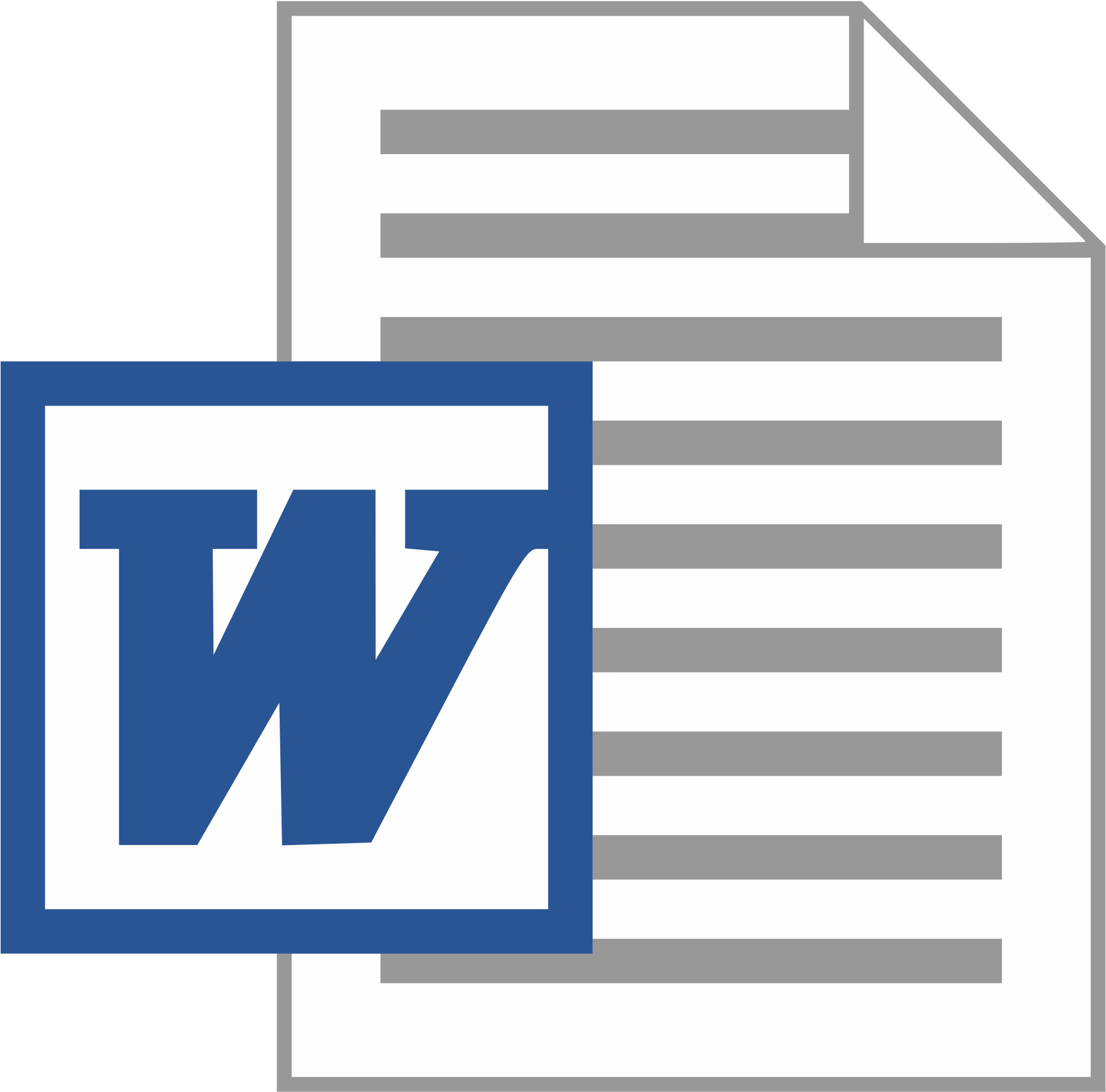 Thumb Image - Microsoft Word (2000x2000), Png Download
