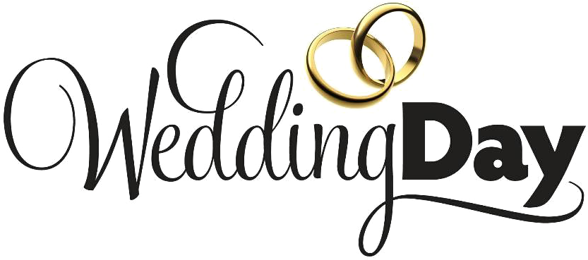Wedding Word Png Background Image - Its A Wedding Day (896x398), Png Download
