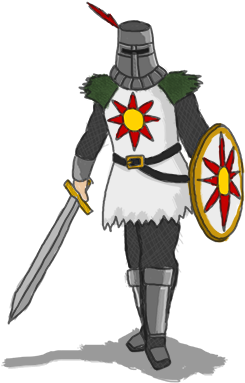 Solaire Of Astora By Deddoheddo On Deviantart Banner - Solaire Of Astora Clear Background (350x434), Png Download
