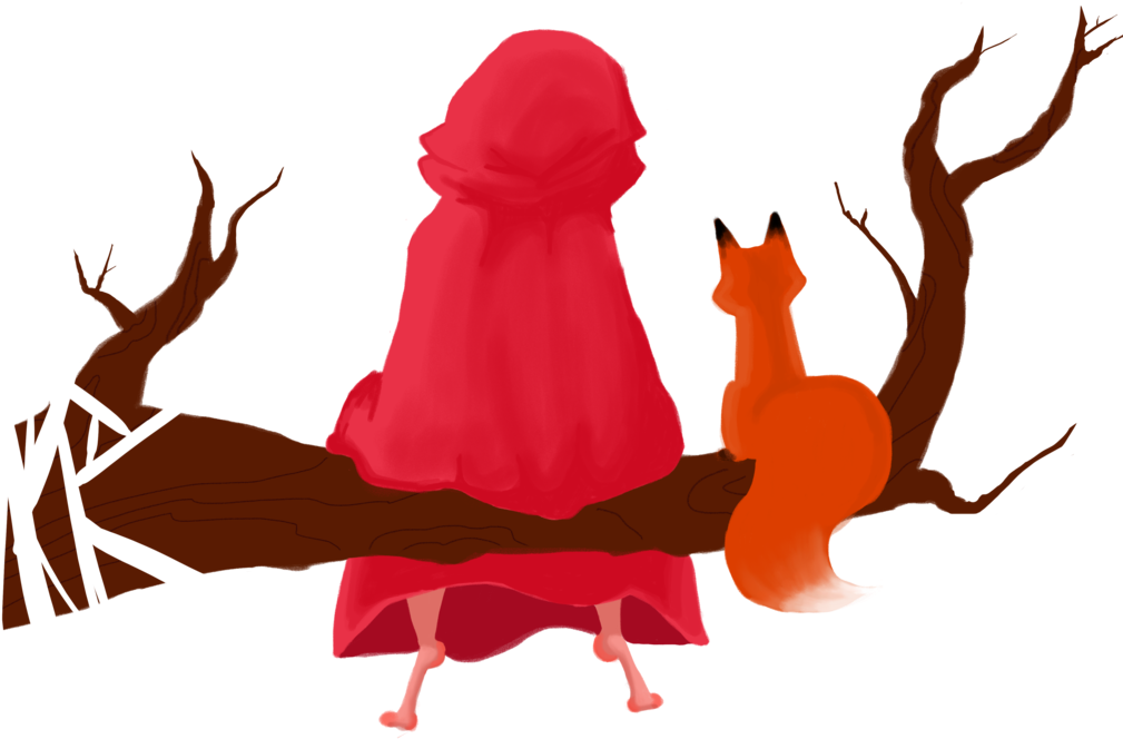 Little Red Riding Hood, Background Wallace Hale - Little Red Hood Png (1024x901), Png Download