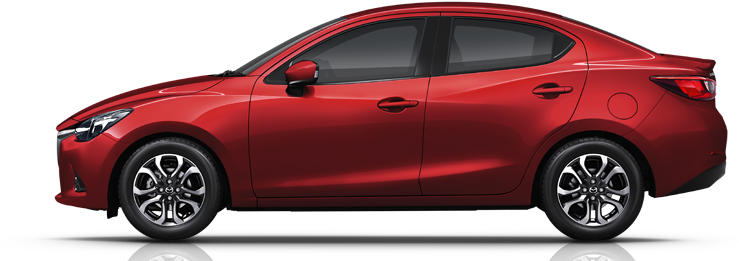 Car 02 Soul Red - Mazda 2 2018 .png (902x300), Png Download