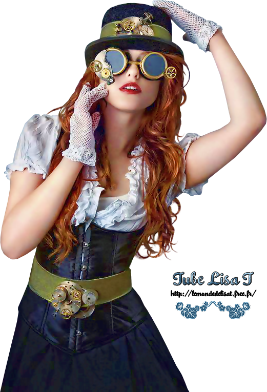 Steampunk (521x765), Png Download