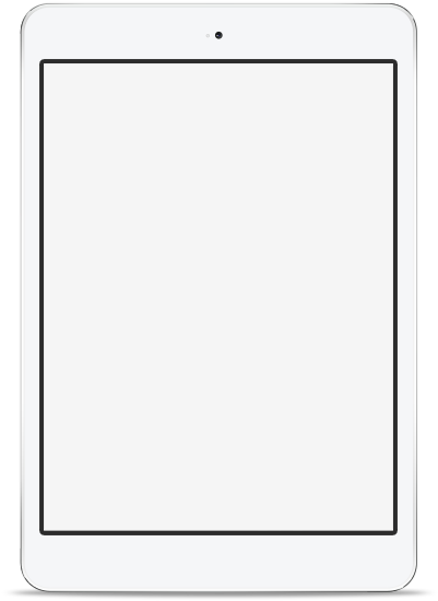 Ipad-white - Colorfulness (420x600), Png Download