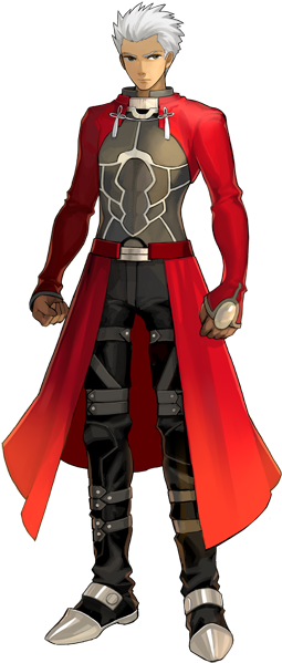 File 129616244134 - Fate Stay Night Archer Png (300x649), Png Download