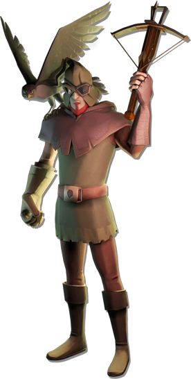Archer Standing - Mighty Quest For Epic Loot Character Png (276x546), Png Download