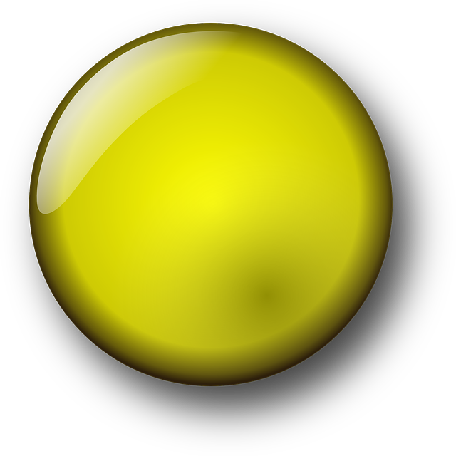Icon, Round, Yellow, Button, Stone, Gem, Glossy - Yuvarlak Ikon (640x640), Png Download