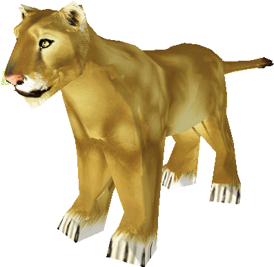 Download Zip Archive - Zoo Tycoon Lioness Png (750x650), Png Download