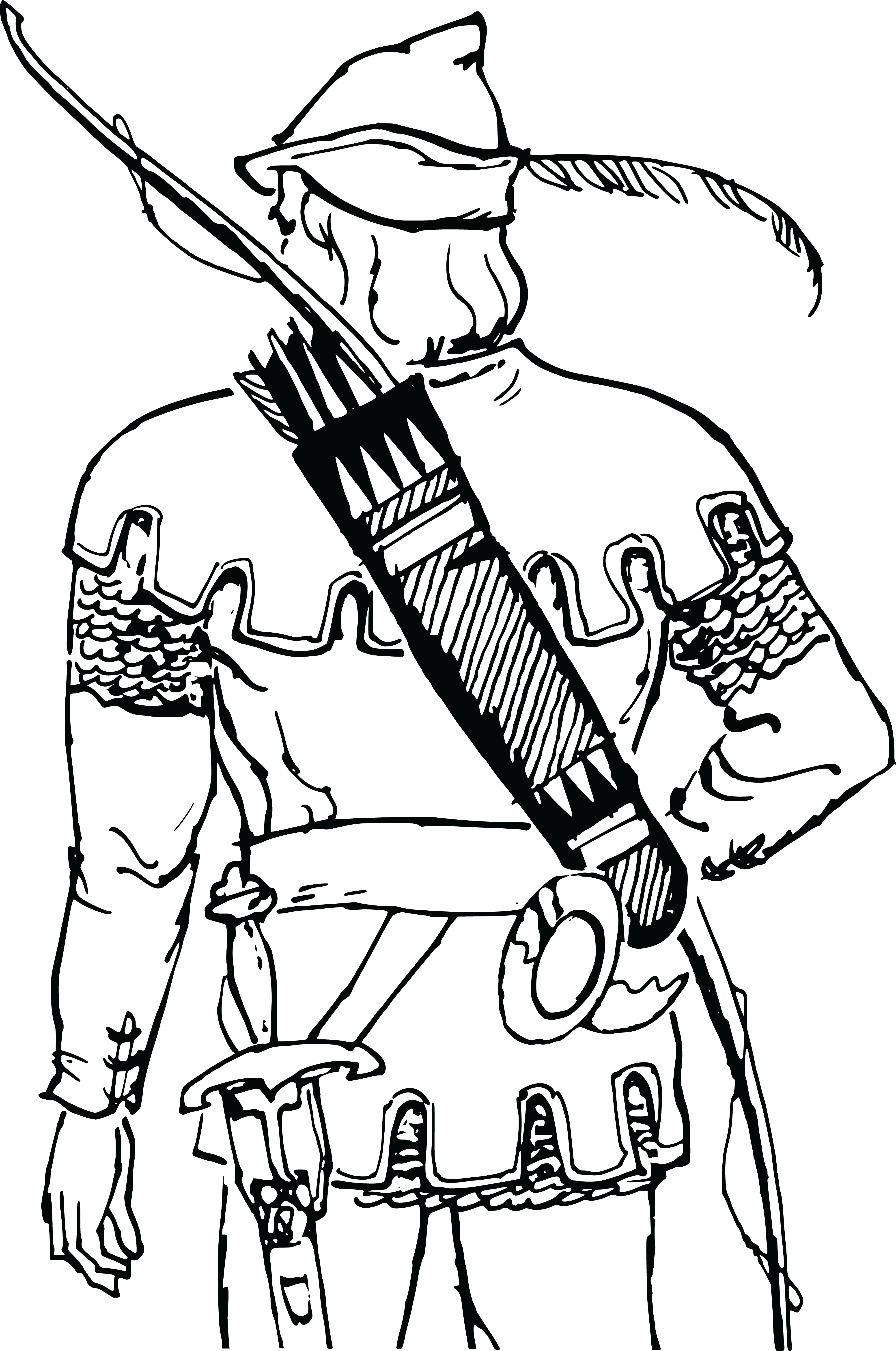 , , - Clipart Of Robin Hood (4000x6031), Png Download