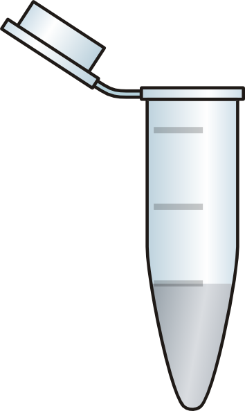 Eppendorf Opened Clip Art At Clker Com - Eppendorf Tube (354x593), Png Download