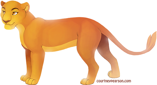 Lioness - Portable Network Graphics (645x369), Png Download