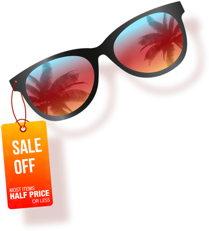 Sunglass Vector Design With Tag, Summer, Tag, Element - Vector Graphics (640x640), Png Download