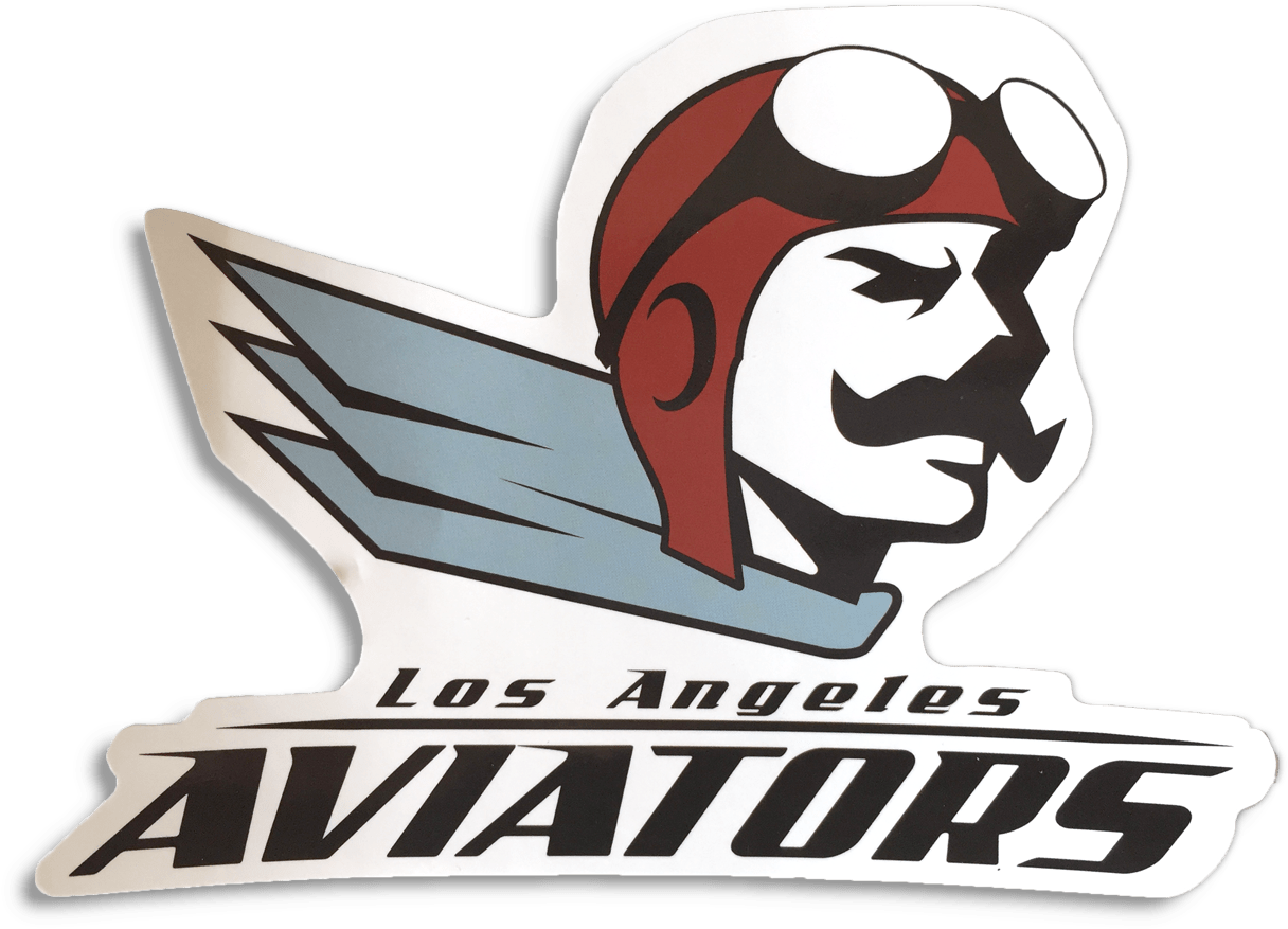Aviator Mascot Sticker - Los Angeles Aviators (1320x1320), Png Download