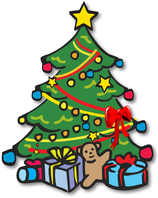 Clip Art Christmas Tree - Xmas Tree Clipart Hd (541x684), Png Download