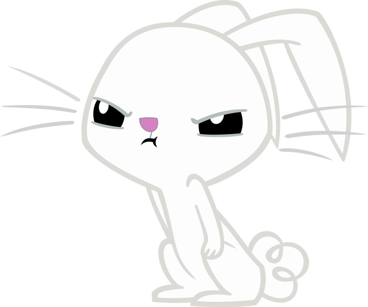 Absurd Res, Angel Bunny, Angry, Artist - Rabbit (1228x1024), Png Download