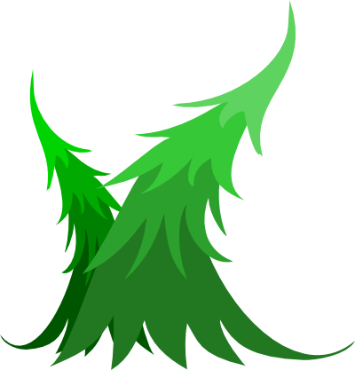 Whimsical Clip Art - Whimsy Christmas Trees Art (400x417), Png Download