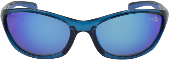 Polarized Blue Mirror Lens Sunglasses - Sunglasses (700x700), Png Download