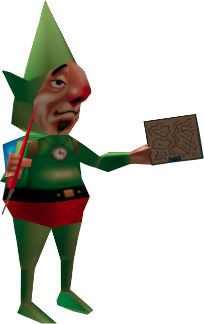 Tingle-model - Tingle Majora's Mask (406x644), Png Download