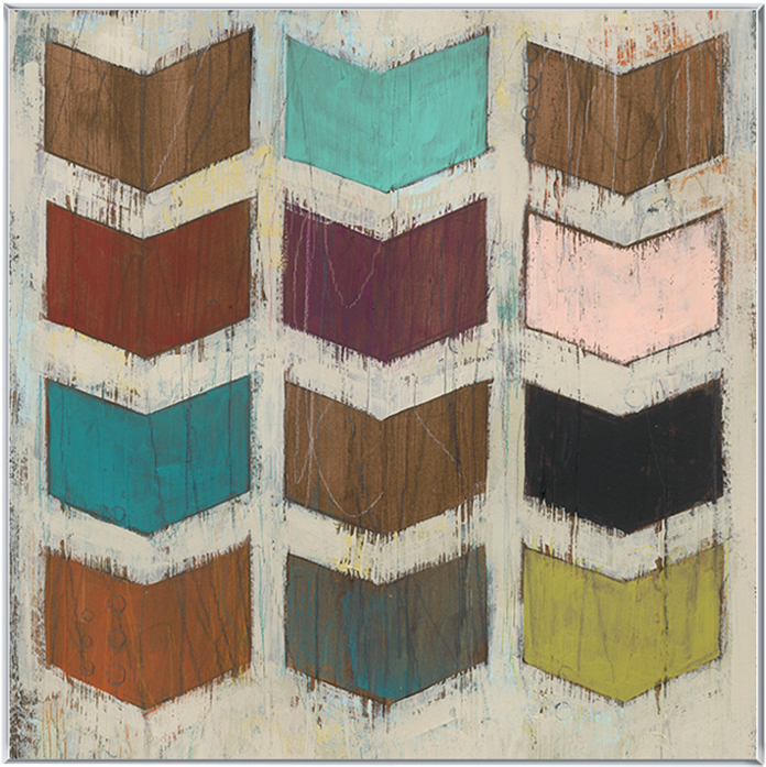 Chevron Matrix I - Art Print: Chevron Matrix I By June Vess : 19x13in (837x1024), Png Download