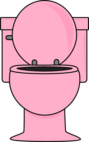 Transparent Library Clip Art Images Pink Toilet With - Toilet Clipart (312x500), Png Download