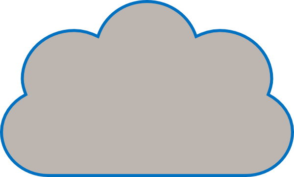 Cloud Clip Art - Cartoon Cloud With Flat Bottom (600x361), Png Download