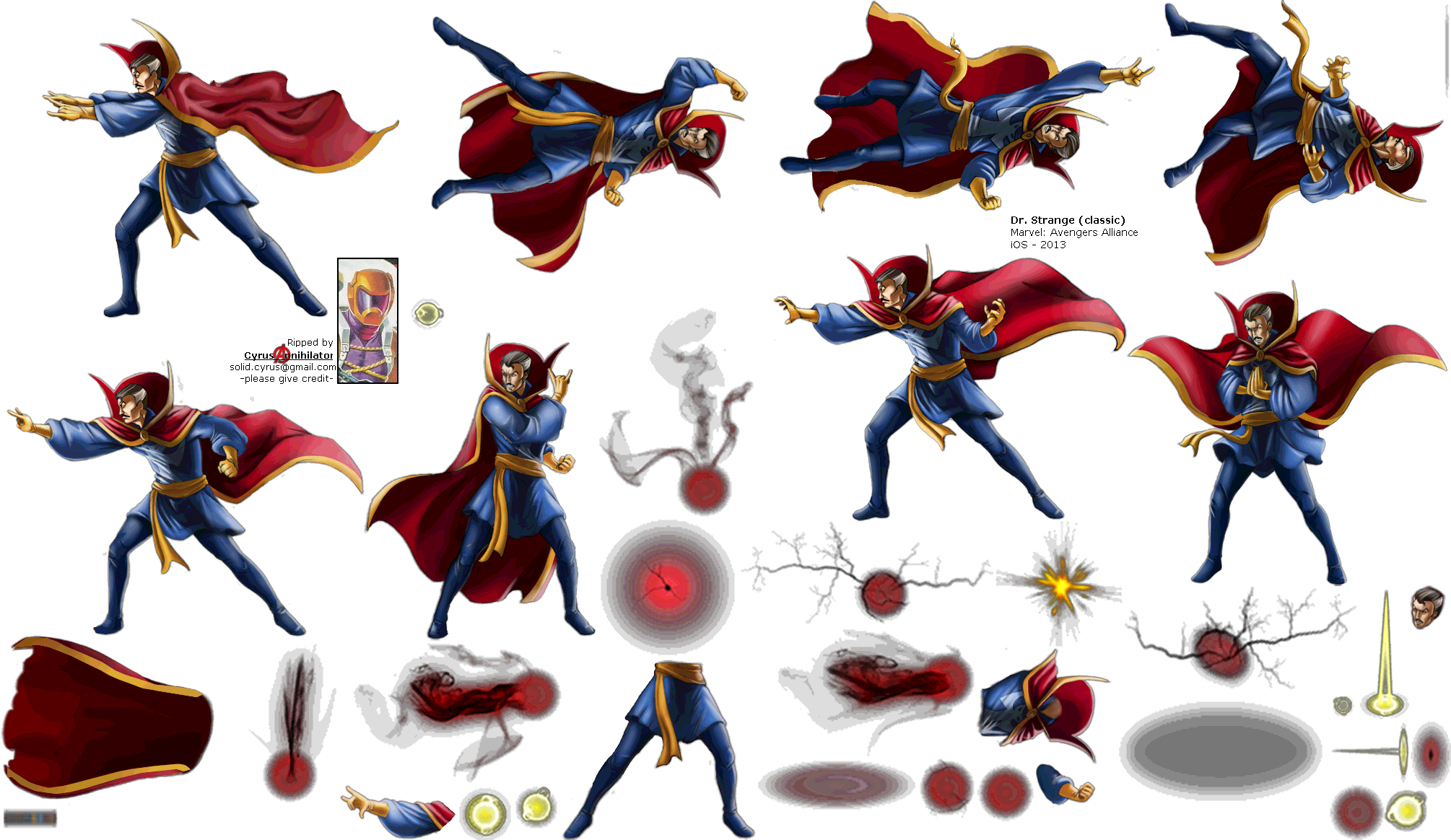 Doctor Strange Clipart Classic Dr - Dr Strange Model Sheet (2010x1164), Png Download