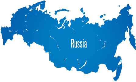 Representative Locator - Russia Map (450x298), Png Download