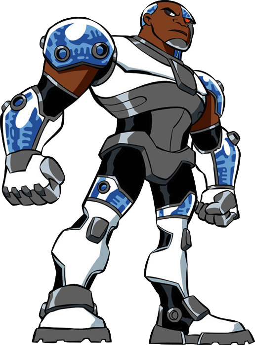 Cyborg Teen Titans - Cyborg Cartoon Teen Titans (516x700), Png Download