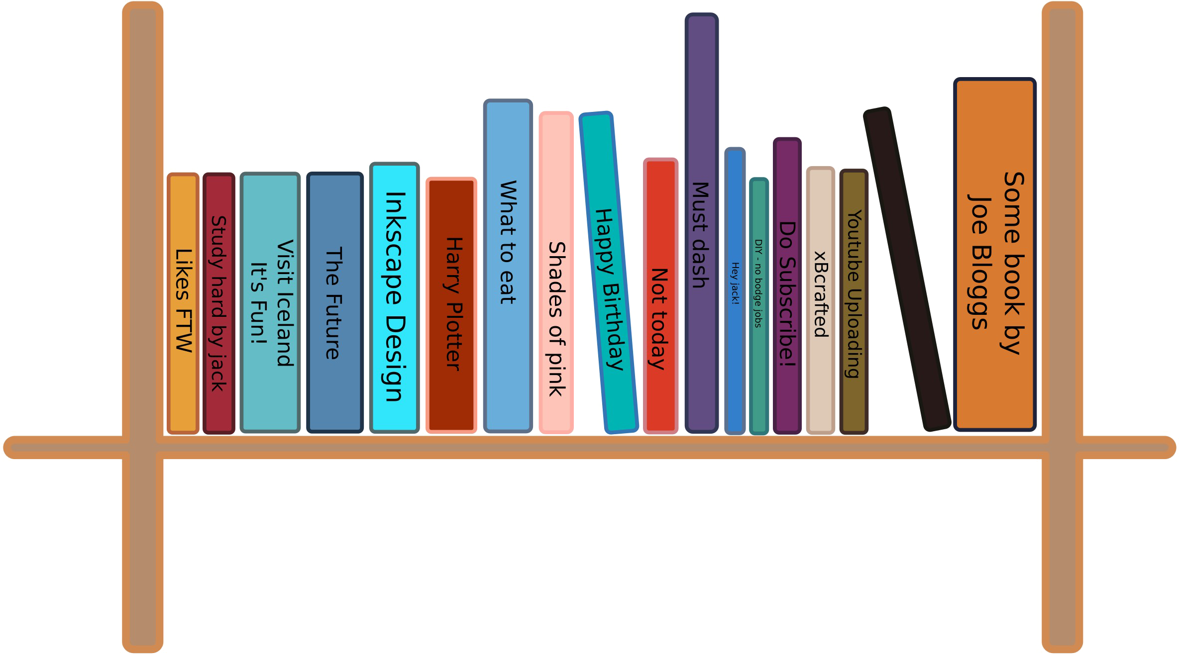 Bookshelf Png Pic - Clip Art Book Shelf (2400x1487), Png Download