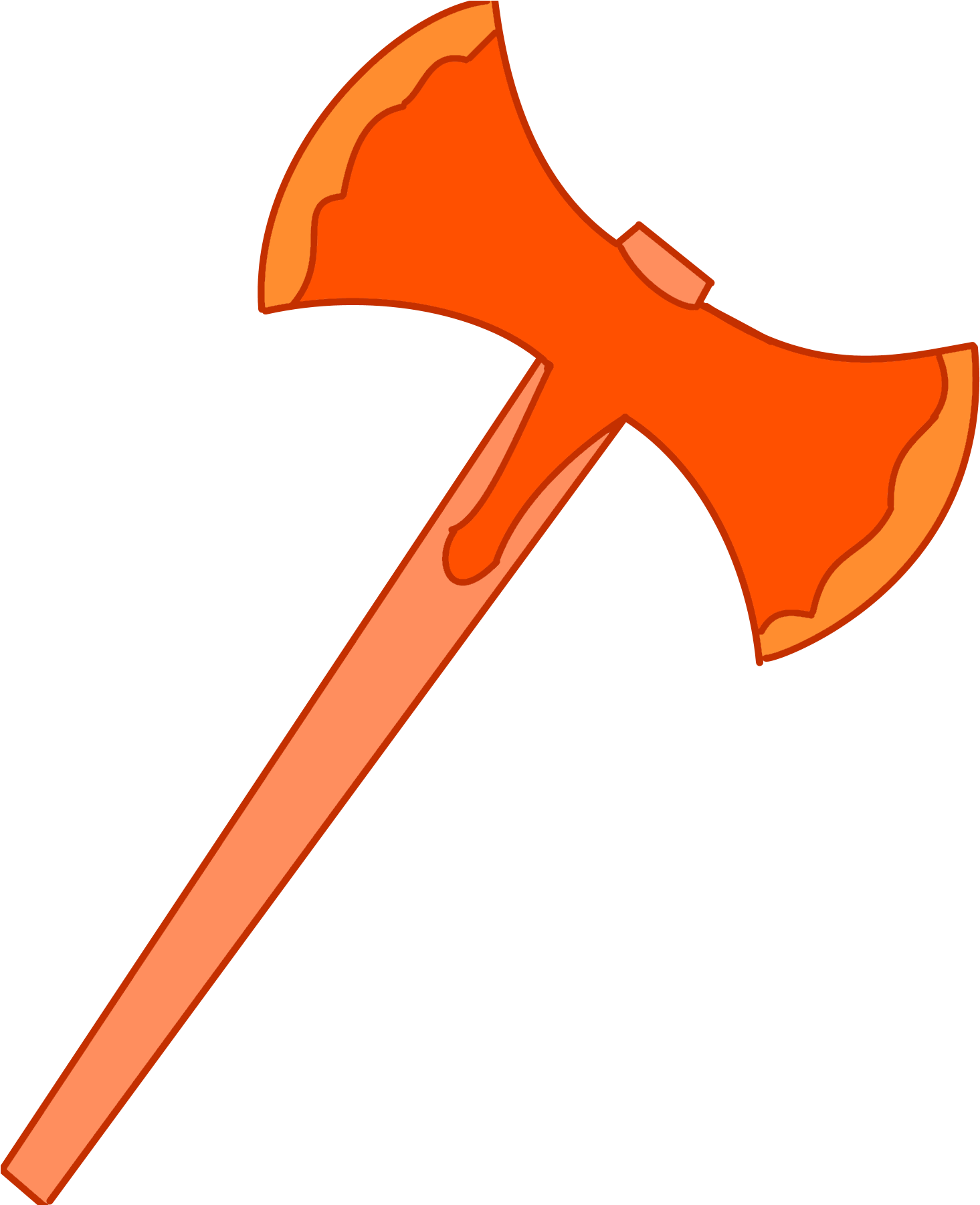 Red Topaz's Battle Axe - Steven Universe Battle Axe (1476x1800), Png Download