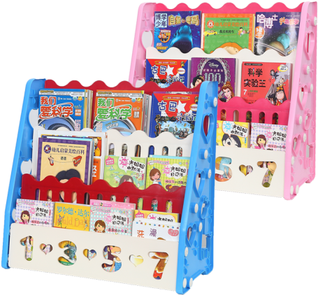 Tier Colourful Kids Bookshelf - Bookcase (500x500), Png Download